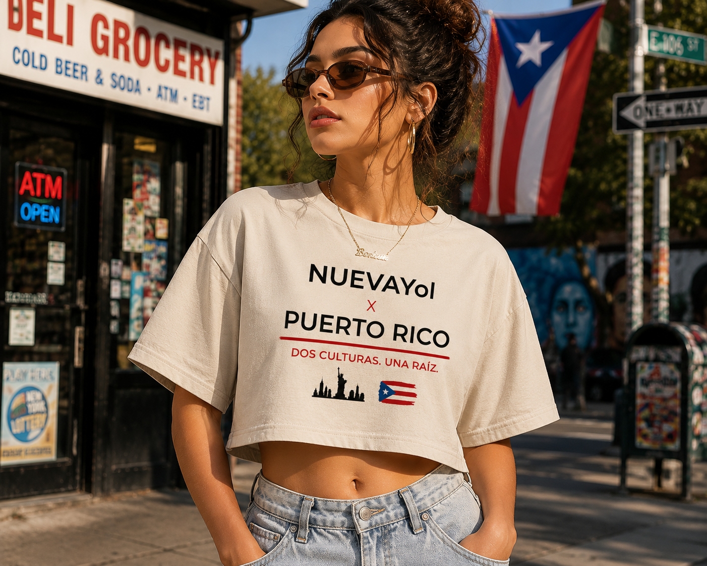 Nueva Yol x Puerto Rico Cropped Tee