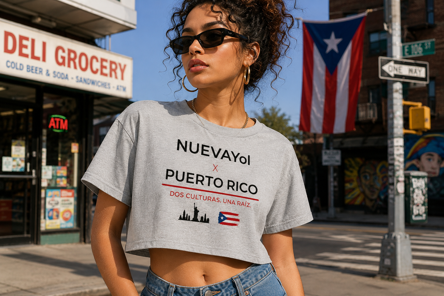 Nueva Yol x Puerto Rico Cropped Tee