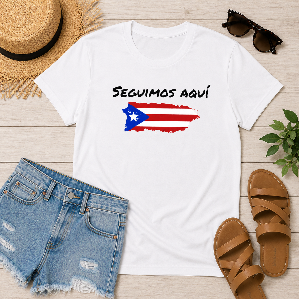 Seguimos Aquí Women's Fitted T-Shirt